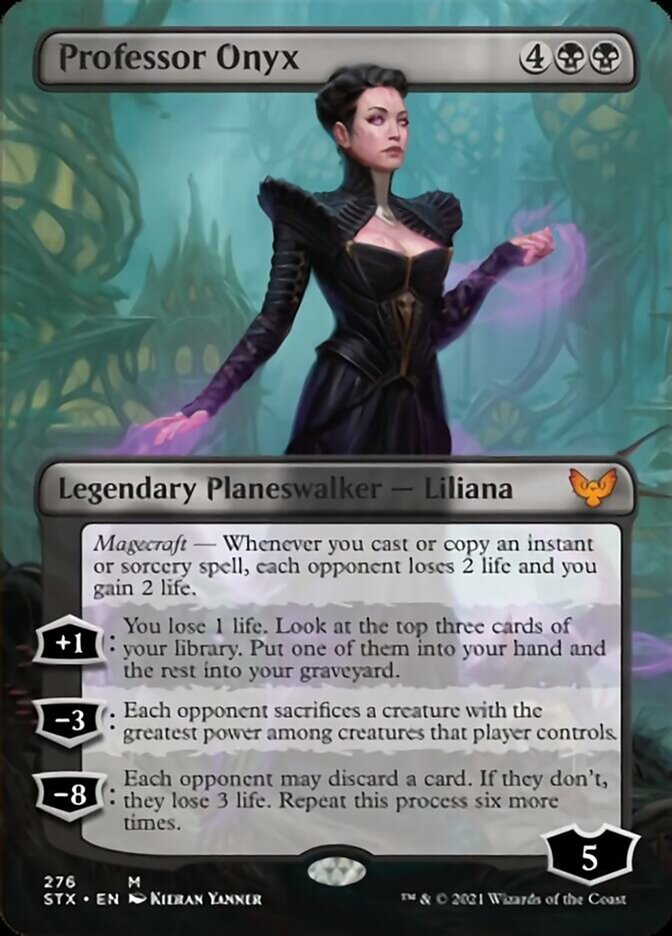 Professor Onyx (Borderless) [Strixhaven: School of Mages] Foil