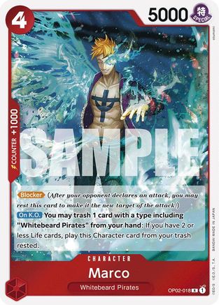 Marco (Reprint) (OP02-018) - [Premium Booster -The Best-] Foil
