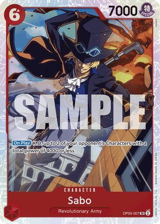 Sabo (OP05-007) (Reprint) (OP05-007) - [Premium Booster -The Best-] Foil