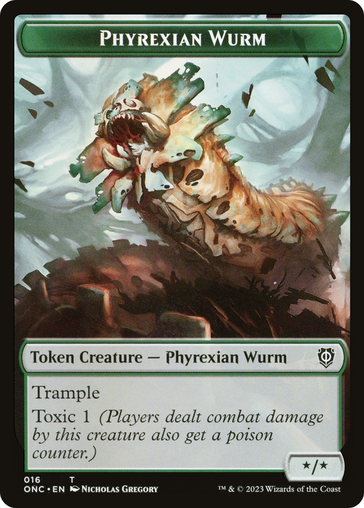 Phyrexian Wurm  [Phyrexia: All Will Be One Commander Tokens]