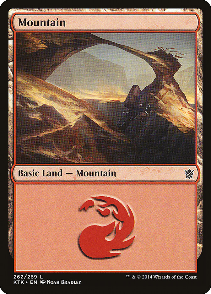 Mountain (262) [Khans of Tarkir] Foil