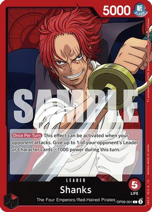 Shanks (001) (OP09-001) - [Emperors in the New World]