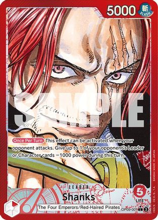Shanks (001) (Parallel) (OP09-001) - [Emperors in the New World] Foil