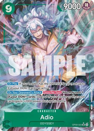 Adio (Parallel) (OP09-023) - [Emperors in the New World] Foil