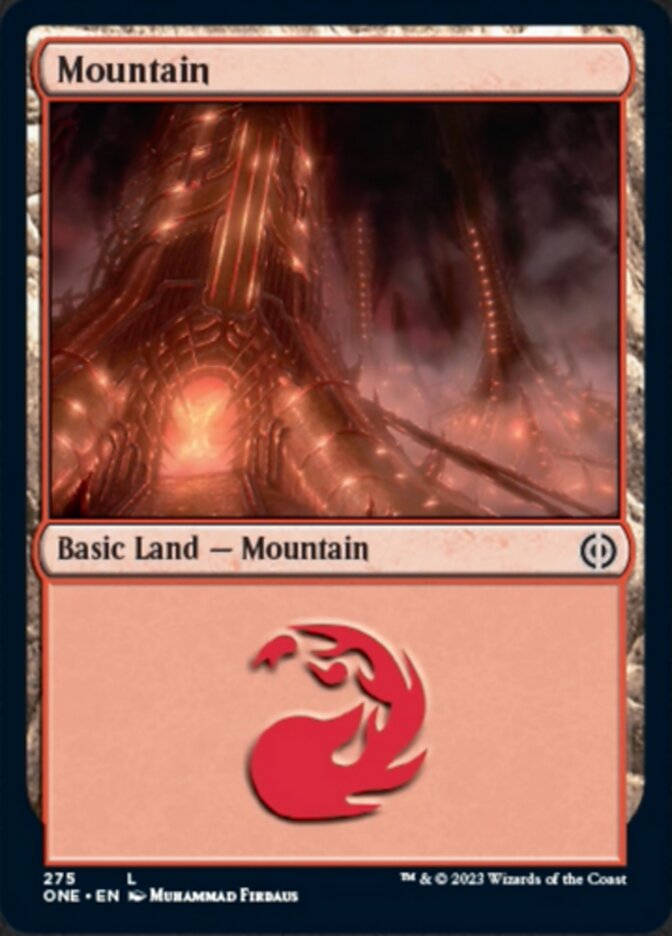 Mountain (275) [Phyrexia: All Will Be One] Foil