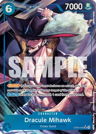 Dracule Mihawk (Parallel) (OP09-048) - [Emperors in the New World] Foil