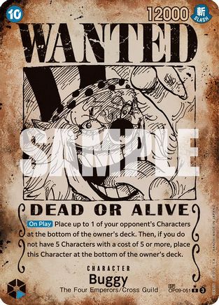 Buggy (051) (Wanted Poster) (OP09-051) - [Emperors in the New World] Foil