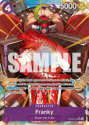 Franky (Parallel) (OP09-072) - [Emperors in the New World] Foil