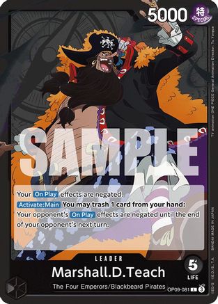 Marshall.D.Teach (081) (OP09-081) - [Emperors in the New World]