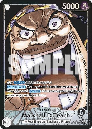 Marshall.D.Teach (081) (Parallel) (OP09-081) - [Emperors in the New World] Foil