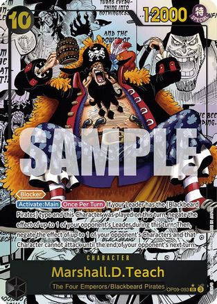 Marshall.D.Teach (093) (Manga) (OP09-093) - [Emperors in the New World] Foil