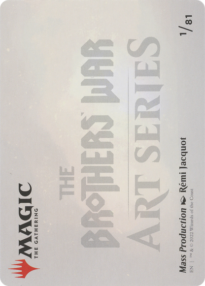 Mass Production // Mass Production  [The Brothers' War Art Series] (Borderless) Foil