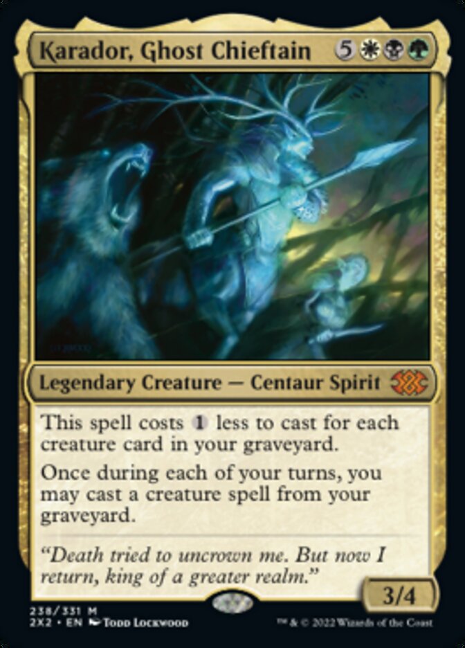 Karador, Ghost Chieftain [Double Masters 2022] Foil