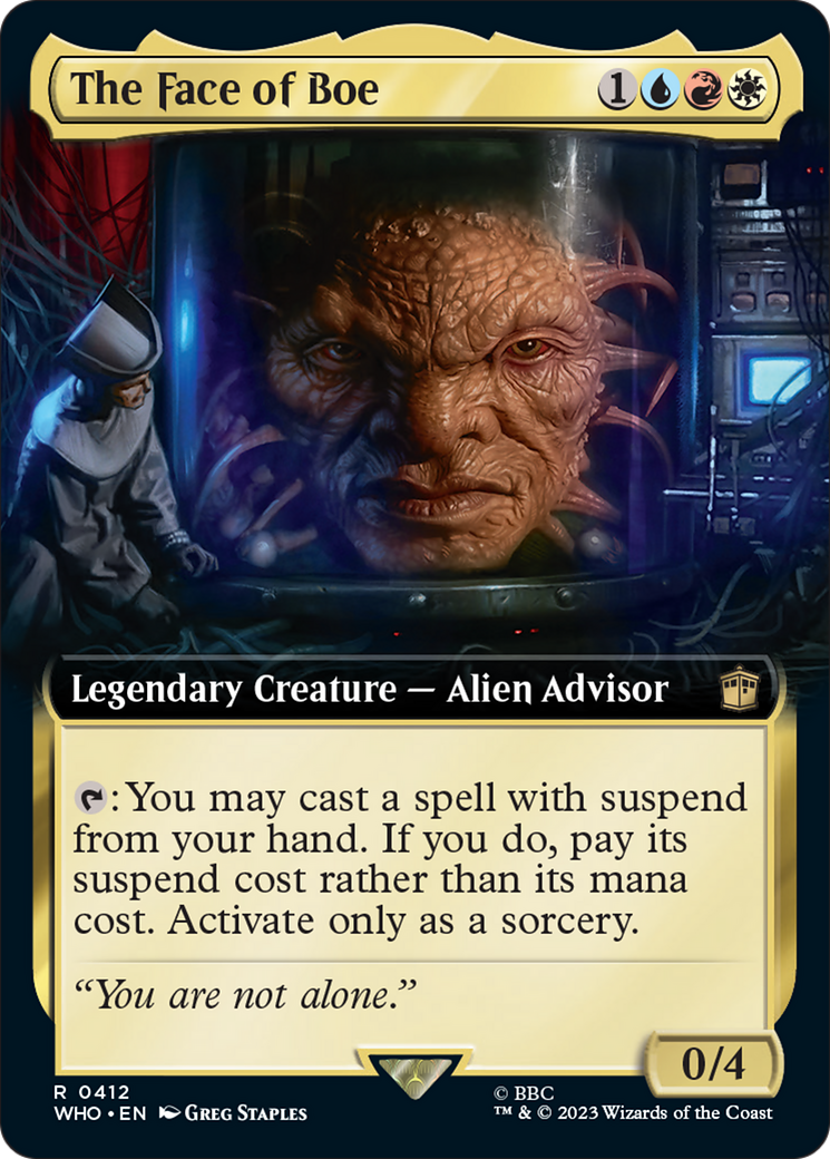 The Face of Boe (Extended Art) [Doctor Who] Foil