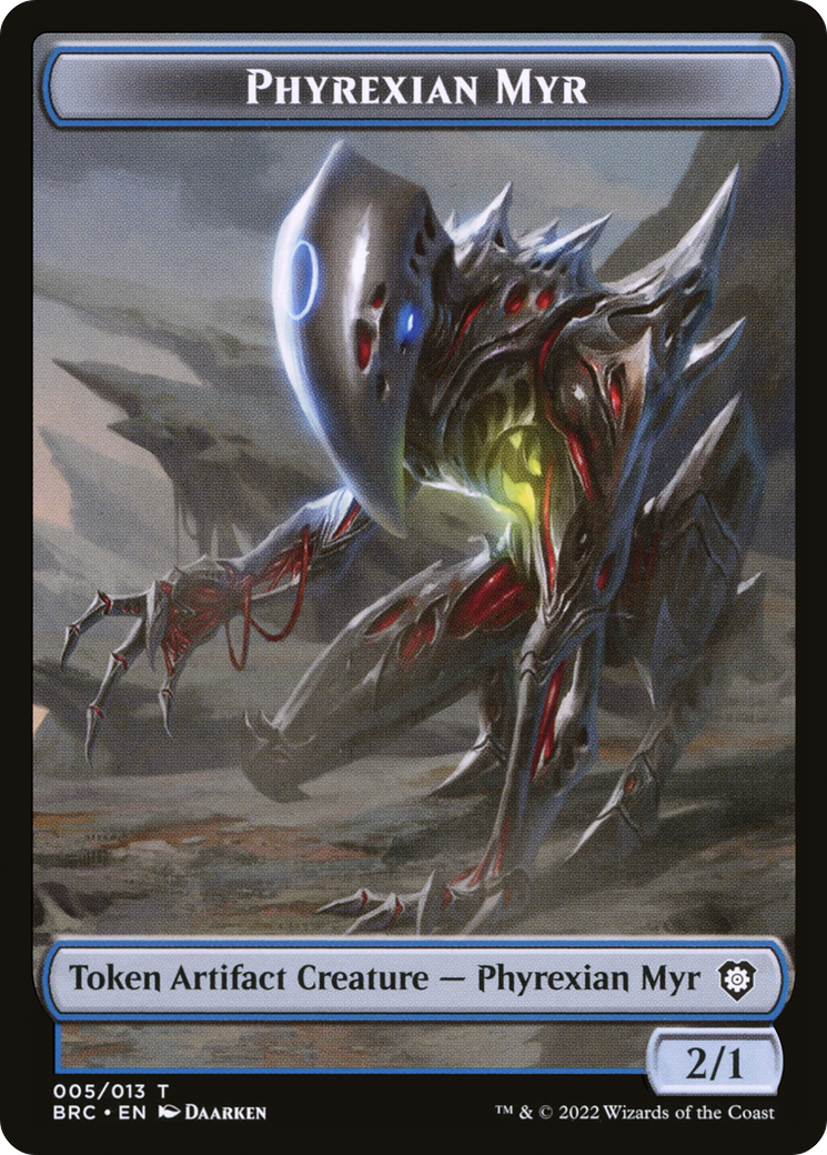 Phyrexian Myr  [The Brothers' War Commander Tokens] Foil