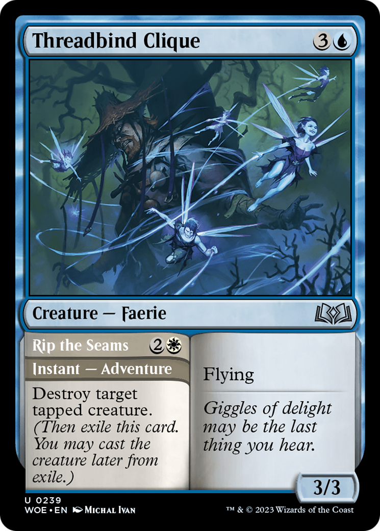 Threadbind Clique // Rip the Seams [Wilds of Eldraine] Foil