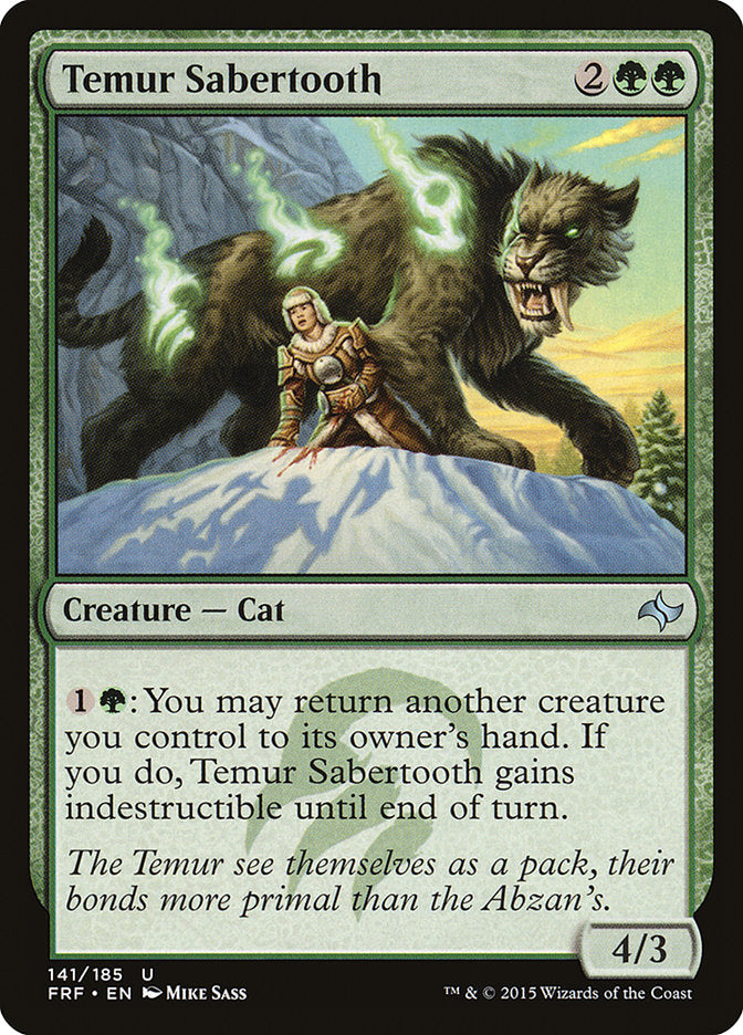 Temur Sabertooth [Fate Reforged] Foil
