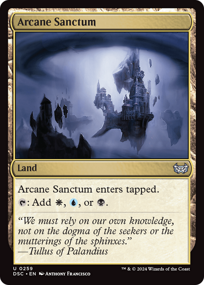 Arcane Sanctum [Duskmourn: House of Horror Commander]