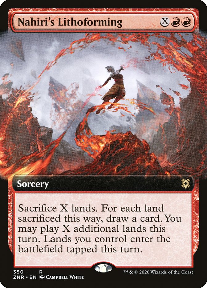 Nahiri's Lithoforming (Extended Art) [Zendikar Rising] Foil