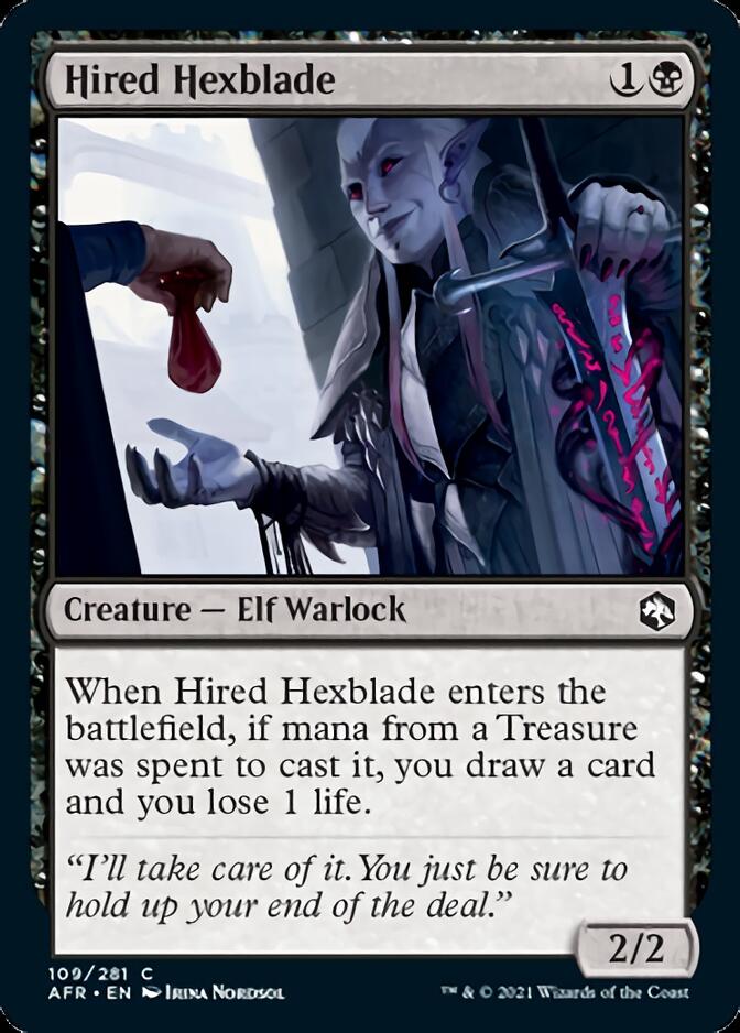 Hired Hexblade [Dungeons & Dragons: Adventures in the Forgotten Realms] Foil