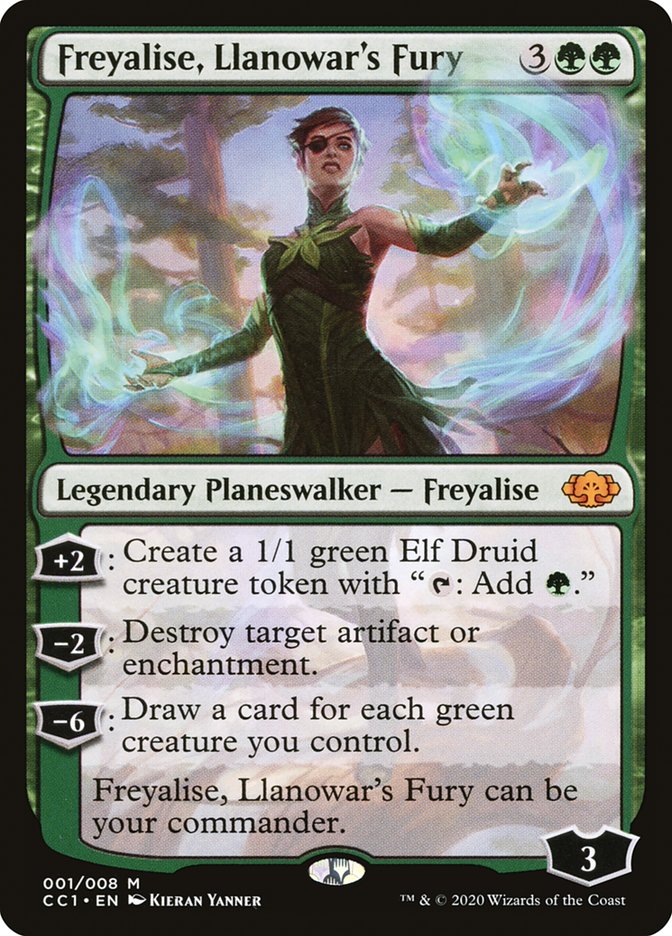 Freyalise, Llanowar's Fury [Commander Collection: Green] Foil