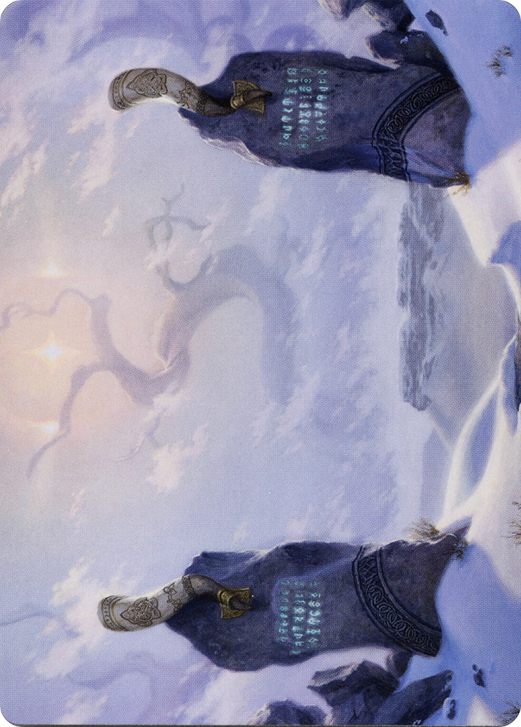 Snow-Covered Plains // Snow-Covered Plains  [Art Series: Kaldheim] (Borderless) Foil