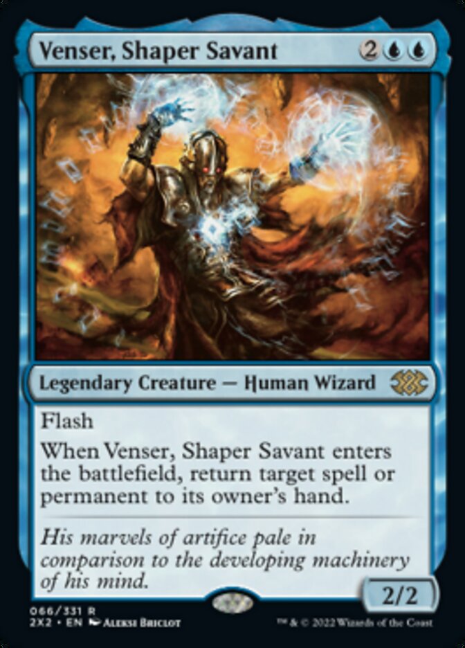 Venser, Shaper Savant [Double Masters 2022] Foil
