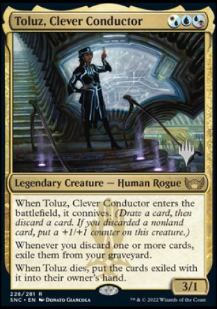 Toluz, Clever Conductor (Promo Pack) [Streets of New Capenna Promos] Foil