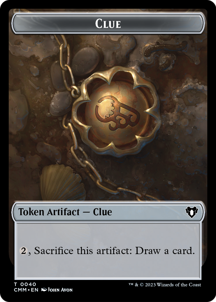 Clue  [Commander Masters Tokens] Foil