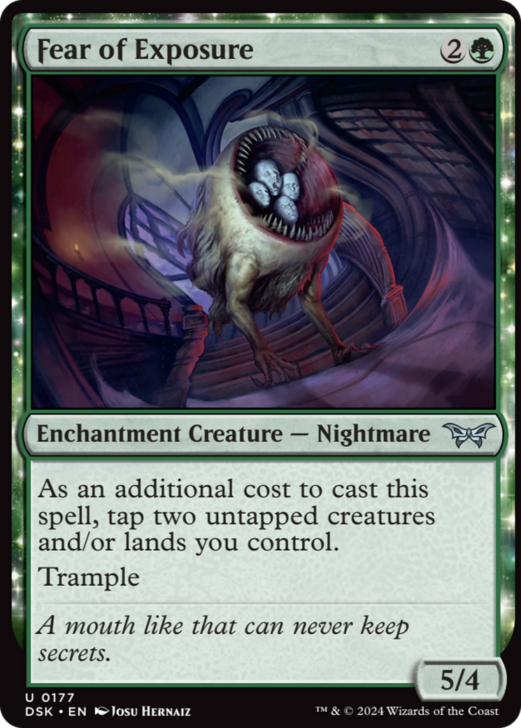 Fear of Exposure [Duskmourn: House of Horror] Foil