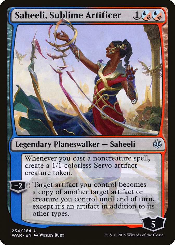 Saheeli, Sublime Artificer [War of the Spark] Foil