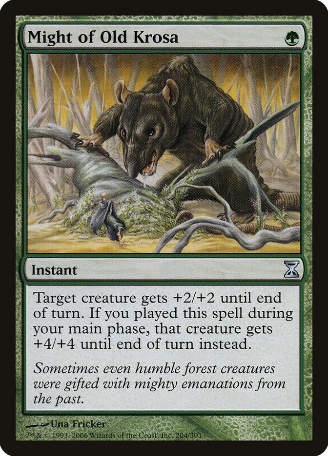 Might of Old Krosa [Time Spiral] Foil