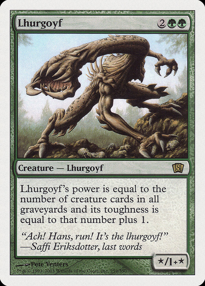 Lhurgoyf [Eighth Edition] Foil