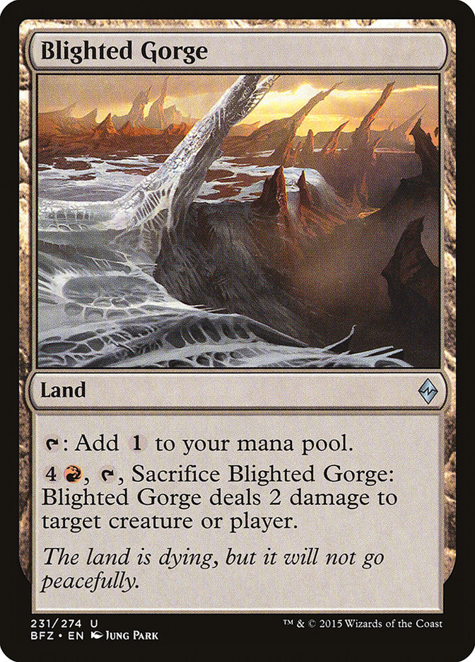 Blighted Gorge [Battle for Zendikar] Foil