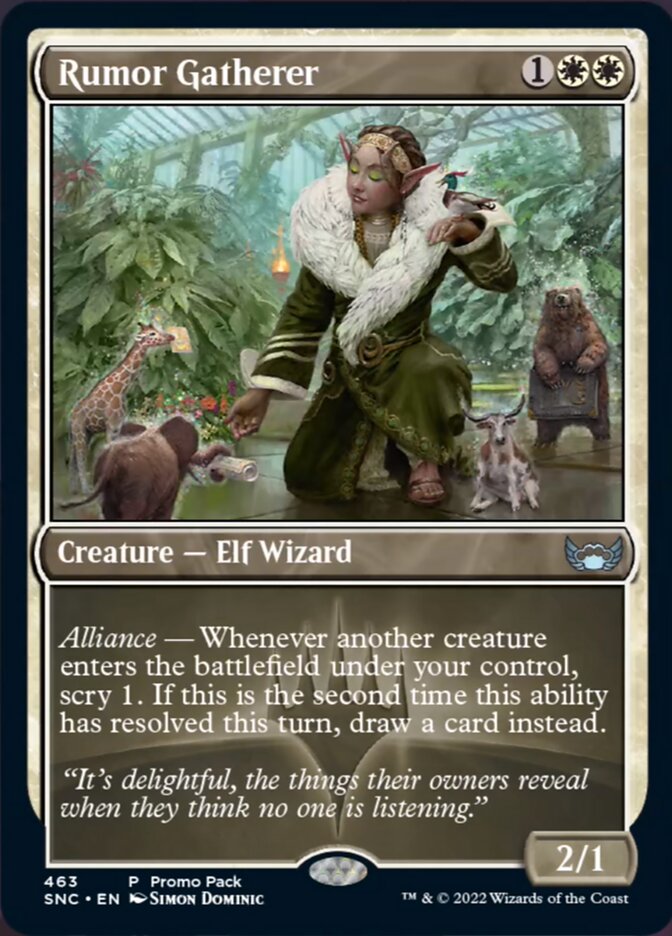 Rumor Gatherer (Promo Pack) [Streets of New Capenna] Foil