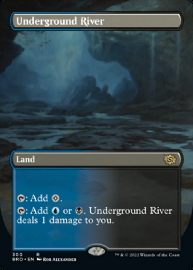 Underground River (Borderless Alternate Art) [The Brothers' War] Foil