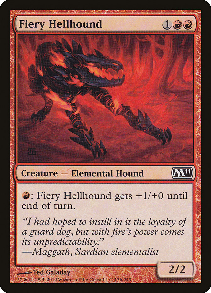Fiery Hellhound [Magic 2011] Foil