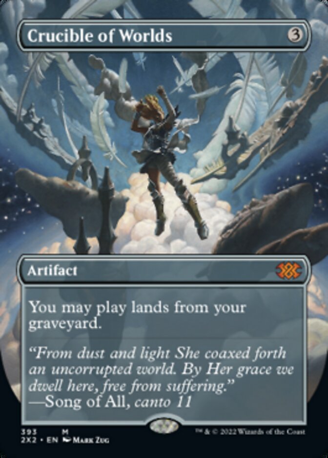 Crucible of Worlds (Borderless Alternate Art) [Double Masters 2022] Foil