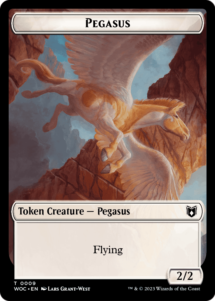Pegasus  [Wilds of Eldraine Commander Tokens]