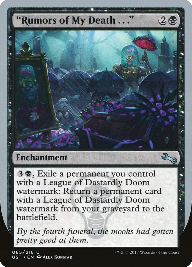 "Rumors of My Death . . ." [Unstable] Foil