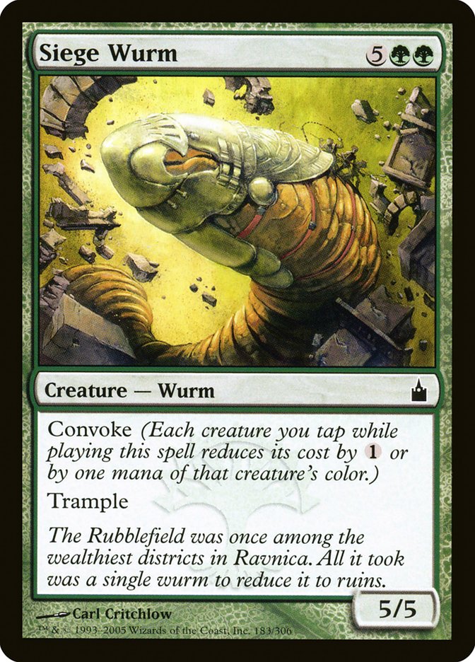 Siege Wurm [Ravnica: City of Guilds] Foil