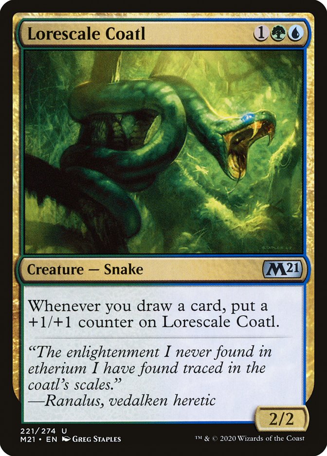 Lorescale Coatl [Core Set 2021] Foil