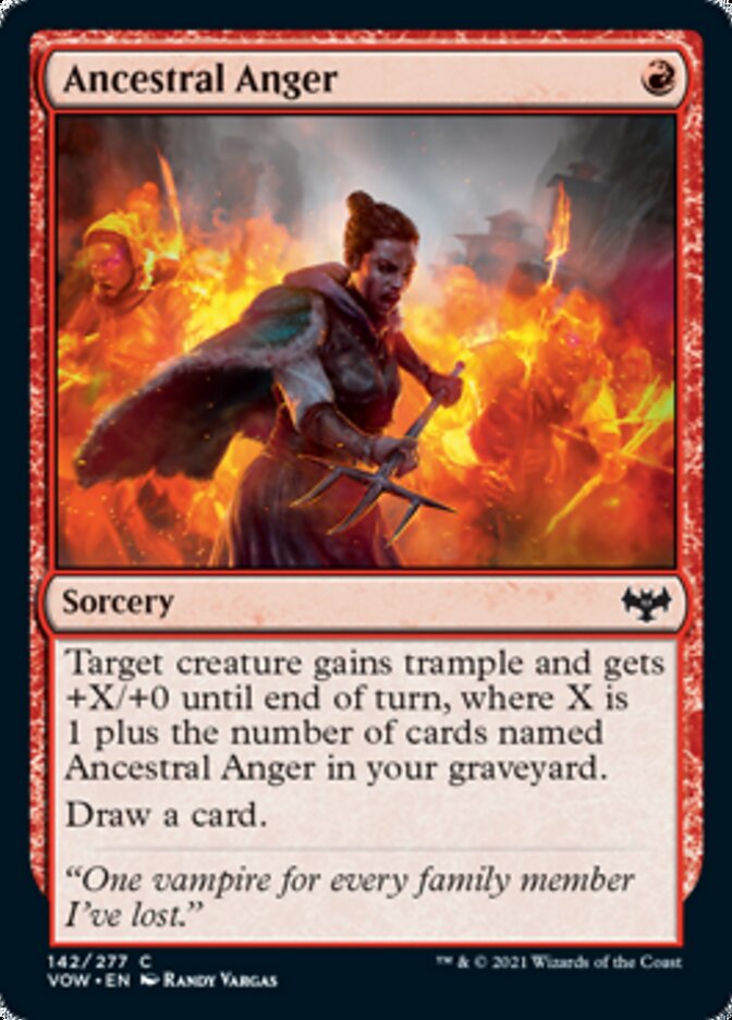 Ancestral Anger [Innistrad: Crimson Vow] Foil