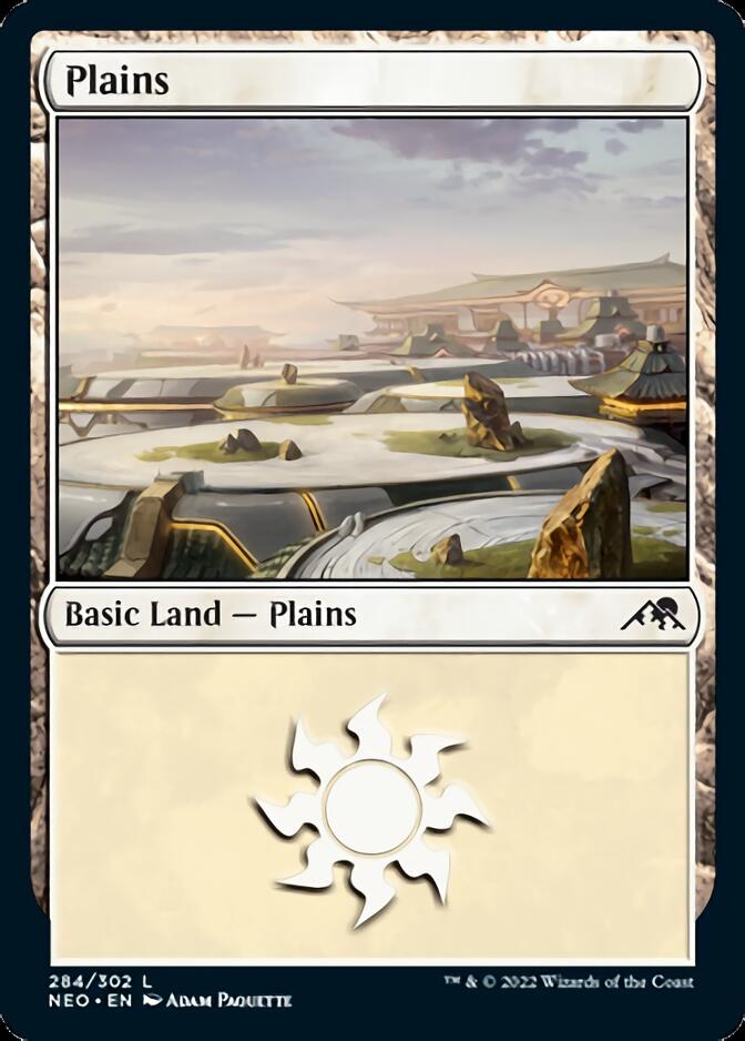 Plains (284) [Kamigawa: Neon Dynasty] Foil