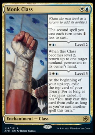 Monk Class (Promo Pack) [Dungeons & Dragons: Adventures in the Forgotten Realms Promos] Foil