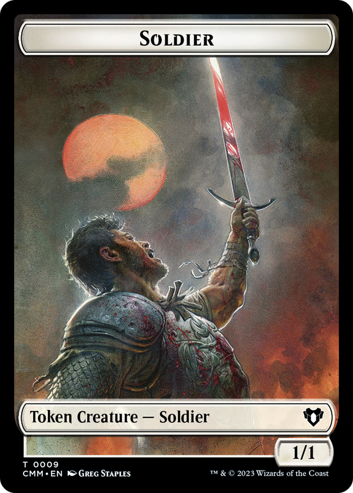 Soldier // Kor Soldier Double-Sided Token [Commander Masters Tokens]