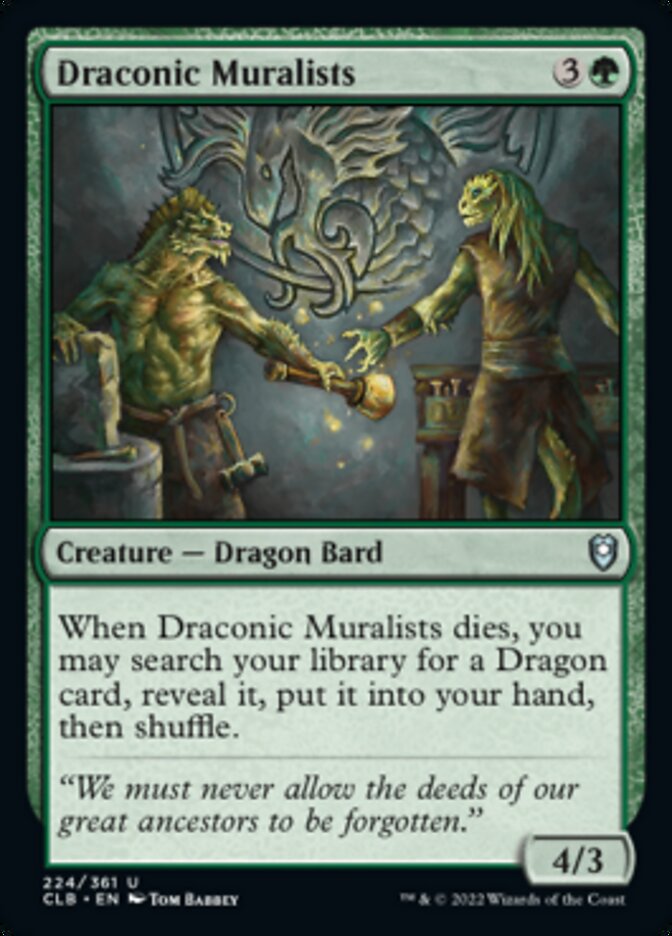 Draconic Muralists [Commander Legends: Battle for Baldur's Gate] Foil