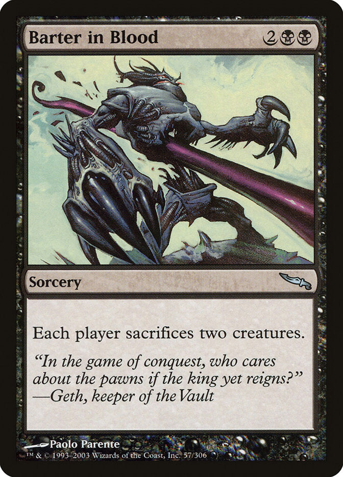 Barter in Blood [Mirrodin] Foil