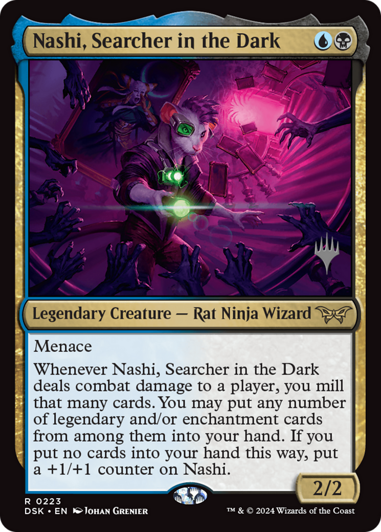 Nashi, Searcher in the Dark (Promo Pack) [Duskmourn: House of Horror Promos] Foil