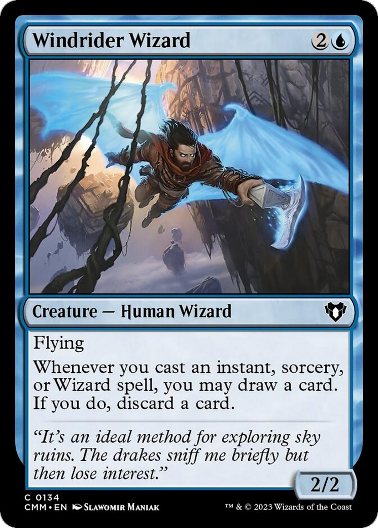 Windrider Wizard [Commander Masters] Foil